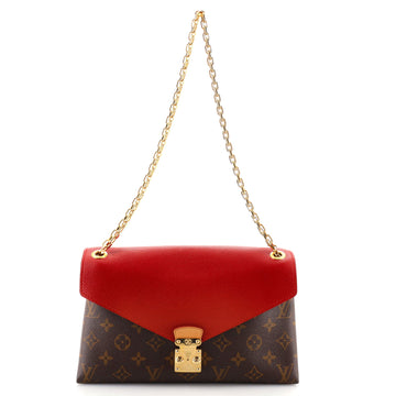 Louis Vuitton Pallas Chain Shoulder Bag Monogram Canvas and Calfskin