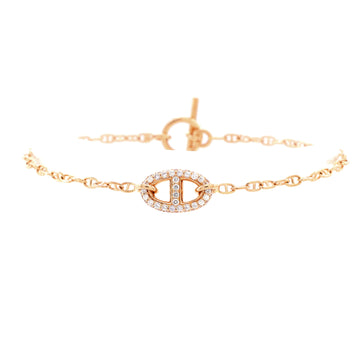 Hermes New Farandole Bracelet 18K Rose Gold with Diamonds