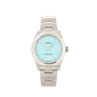 Rolex Oyster Perpetual Automatic Watch Stainless Steel with Tiffany Blue Dial 31