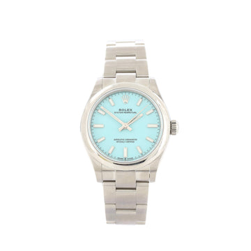 Rolex Oyster Perpetual Automatic Watch Stainless Steel with Tiffany Blue Dial 31