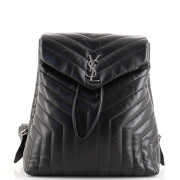 Saint Laurent LouLou Backpack Matelasse Chevron Leather Medium