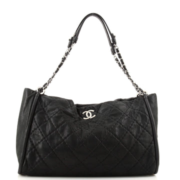 Chanel Relax CC Tote Quilted Iridescent Calfskin Large