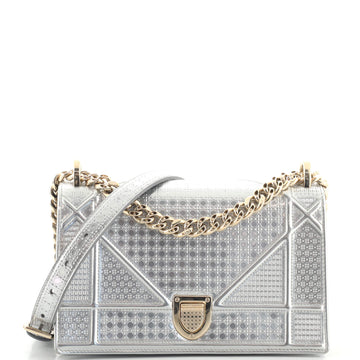 Christian Dior Diorama Flap Bag Cannage Embossed Calfskin Small