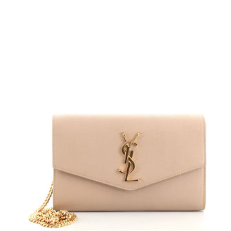 Saint Laurent Uptown Chain Wallet Leather