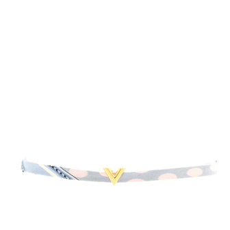 Louis Vuitton Be Mindful Mini V Bracelet Metal with Printed Silk