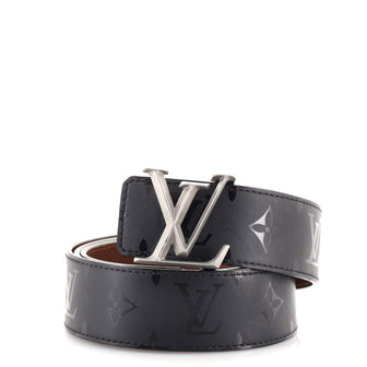 Louis Vuitton LV Initiales Reversible Belt Monogram Eclipse Canvas Wide