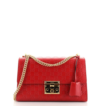 Gucci Padlock Shoulder Bag Guccissima Leather Medium