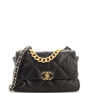 Chanel 19 Flap Bag Quilted Leather Large