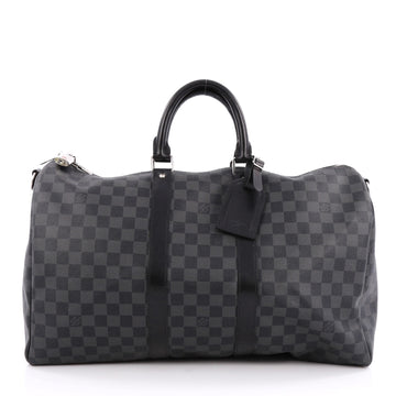 Louis Vuitton Keepall Bandouliere Bag Damier Graphite 45 1814201
