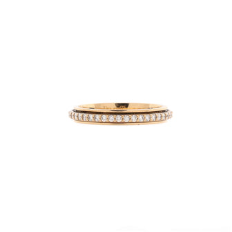 Piaget Possession Wedding Band Ring 18K Yellow Gold with Diamonds 3mm