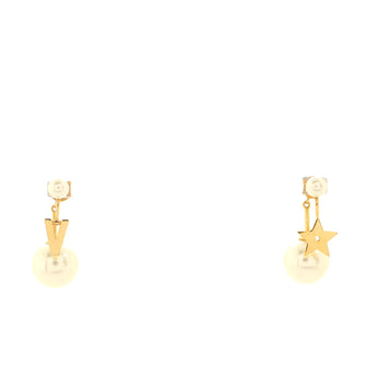 Christian Dior My ABCDior Tribales Drop Earrings Metal with Faux Pearls