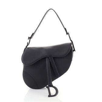 Christian Dior Ultra Matte Saddle Handbag Leather Medium