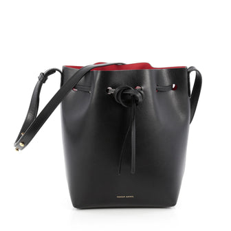 Mansur Gavriel Bucket Bag Leather Mini Black 1814601