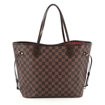 Louis Vuitton Neverfull NM Tote Damier MM Brown