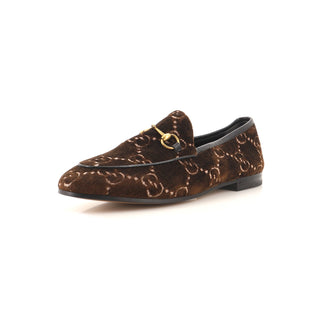 Gucci Women's Jordaan Loafers GG Velvet