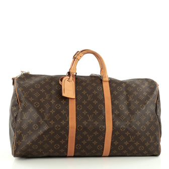 Louis Vuitton Keepall Bandouliere Bag Monogram Canvas 55 Brown 1815409