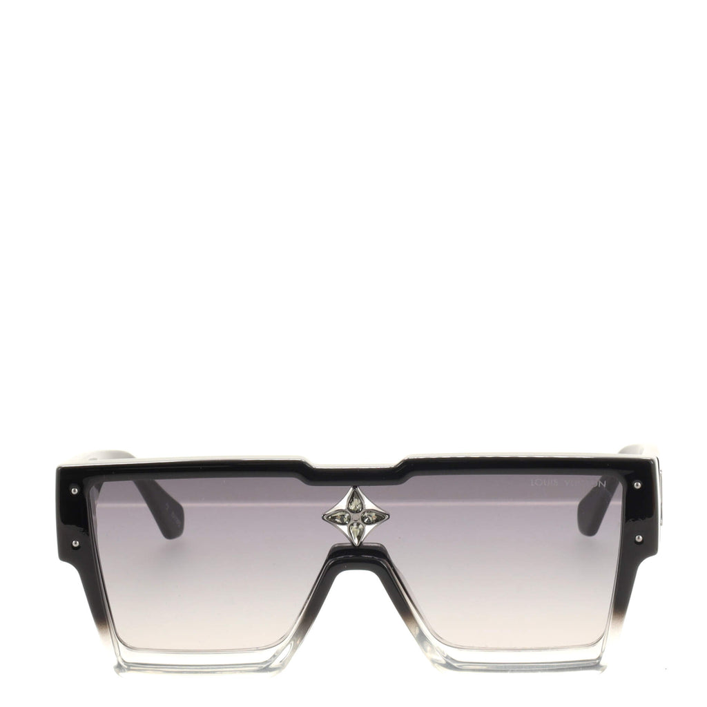 Louis Vuitton #2 Z1547E Cyclone Square Frame Sunglasses Frame Black