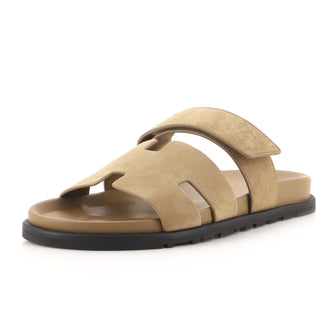 Hermes Men's Chypre Sandals Suede