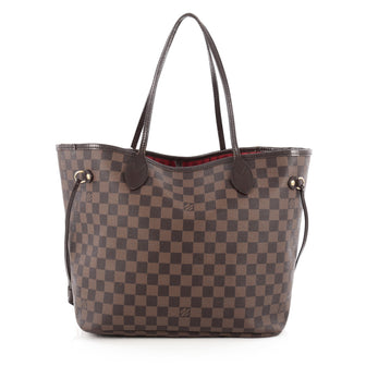 Louis Vuitton Neverfull Tote Damier MM Brown