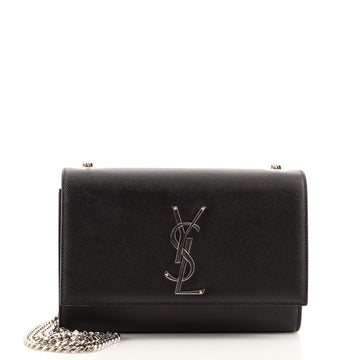 Saint Laurent Classic Monogram Crossbody Bag Grainy Leather Small