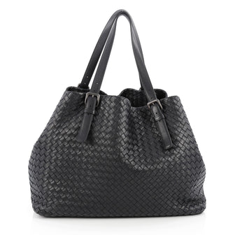 Bottega Veneta A-Shape Tote Intrecciato Nappa Large Blue