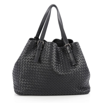 Bottega Veneta A-Shape Tote Intrecciato Nappa Large Blue