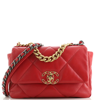 Chanel 19 Flap Bag Quilted Leather Medium