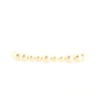 Chanel CC Charm Pearl Bracelet Faux Pearls and Crystal Embellished Metal