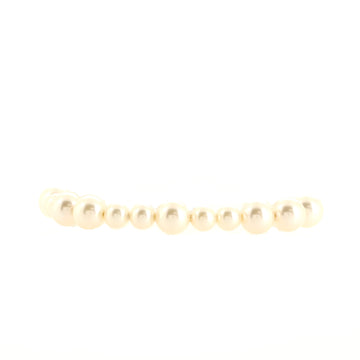 Chanel CC Charm Pearl Bracelet Faux Pearls and Crystal Embellished Metal