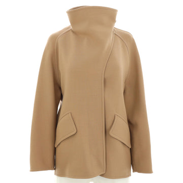 Hermes Women's High-Neck Double Pocket Jacket Wool