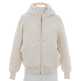 Hermes Women's H Reversible Zip Cardigan Hoodie Wool