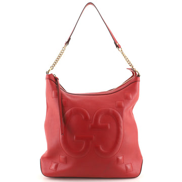 Gucci Apollo Hobo GG Embossed Calfskin Large
