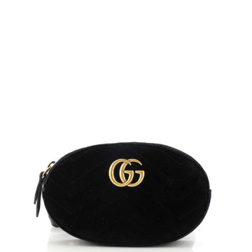 Gucci GG Marmont Belt Bag Matelasse Velvet