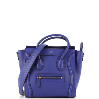 Celine Luggage Bag Grainy Leather Nano