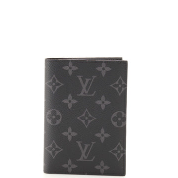 Louis Vuitton Passport Cover Monogram Eclipse Canvas