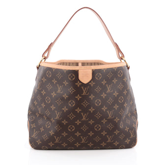 Louis Vuitton Delightful Handbag Monogram Canvas PM Brown