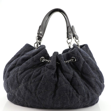 Chanel Cabas Tote Quilted Denim Large
