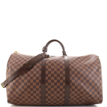 Louis Vuitton Keepall Bandouliere Bag Damier 55