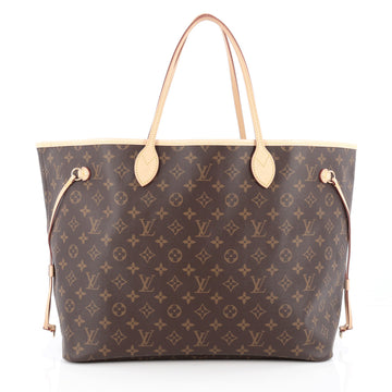Louis Vuitton Neverfull NM Tote Monogram Canvas GM Brown