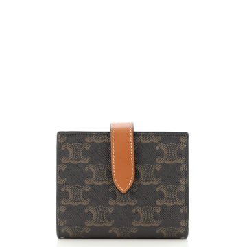 Celine Bifold Wallet Triomphe Coated Canvas Compact