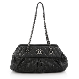 Chanel Chic Bowling Bag Quilted Calfskin Black