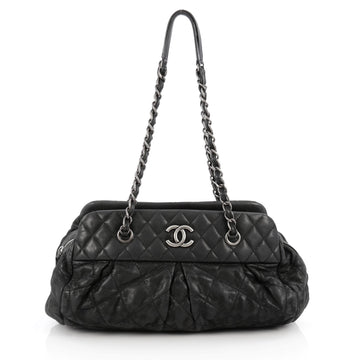 Chanel Chic Bowling Bag Quilted Calfskin Black