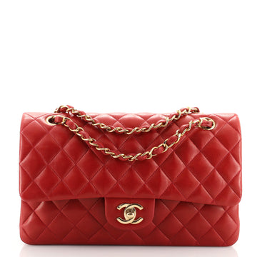 Chanel Vintage Classic Double Flap Bag Quilted Lambskin Medium
