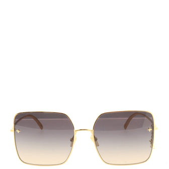 LV Charm Square Sunglasses Metal