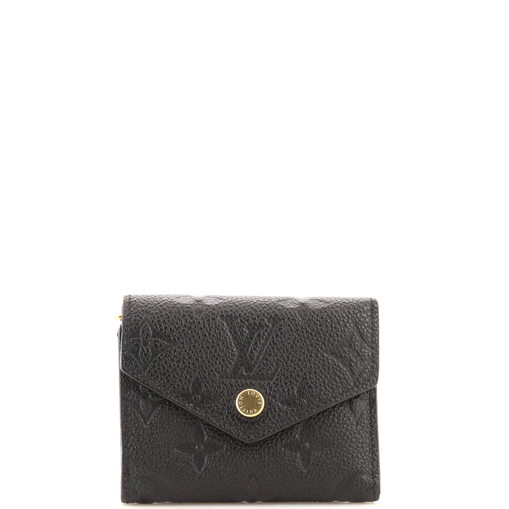 Louis Vuitton Zoe Wallet Monogram Empreinte Leather Black 1819351