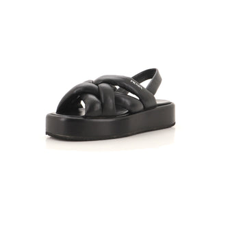 Prada Women's Padded Slingback Sandals Leather