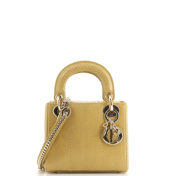 Christian Dior Lady Dior Bag Python Mini