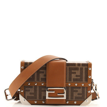 Fendi Baguette Trunk Bag Zucca Coated Canvas Mini