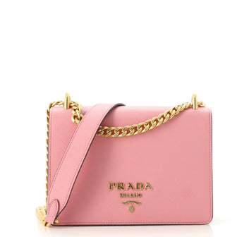 Prada Chain Flap Bag Saffiano Leather Small