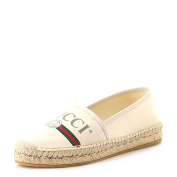 Gucci Women's Espadrille Sandals Printed Canvas